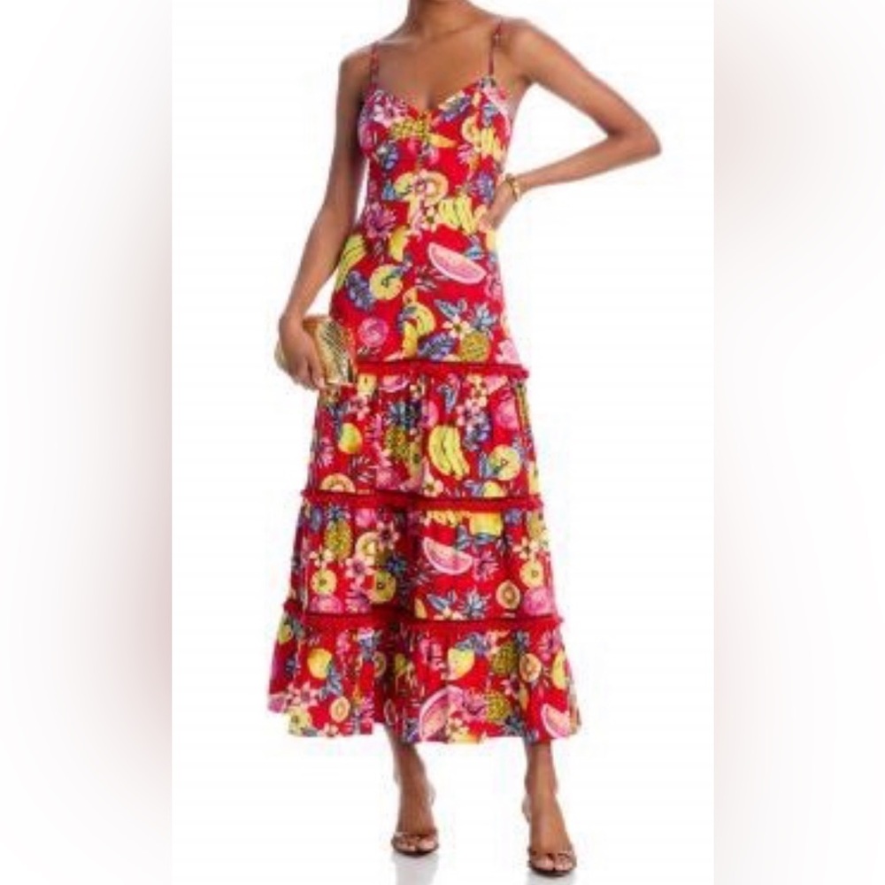 Aqua Fruit Tassel Dress Size XS